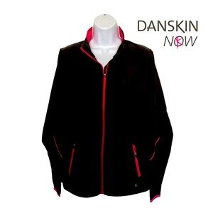 "Danskin Now" black and pink windbreaker M (8-10)